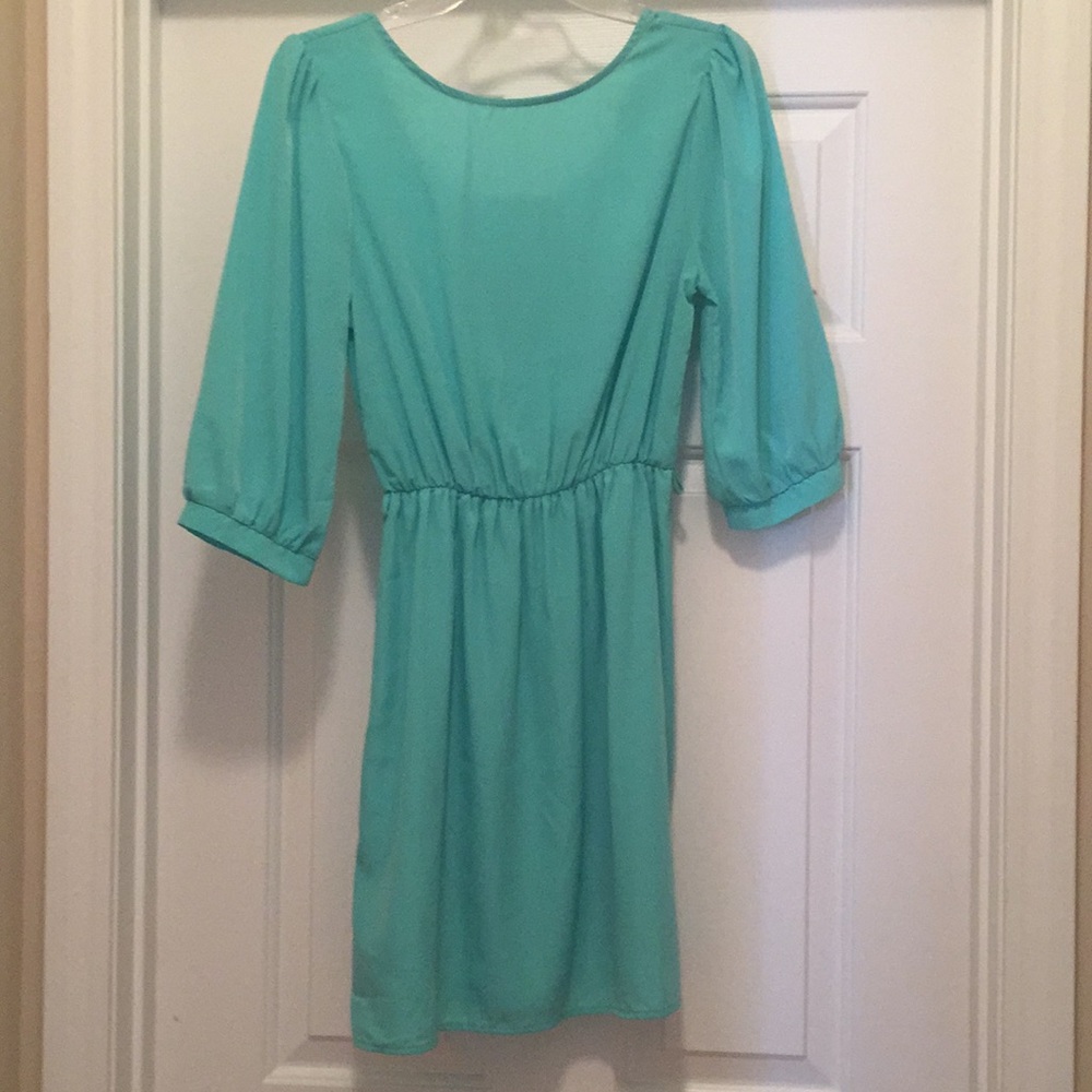 NWT teal everly dress small